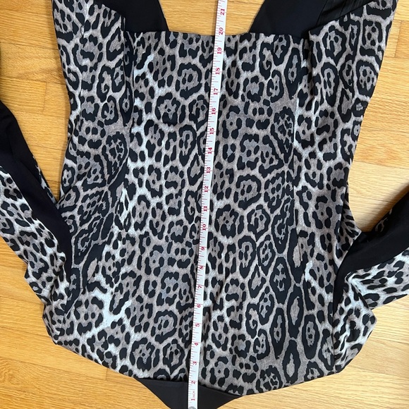 BCBG MAXAZRIA Leopard print Bowie tuxedo blazer - Picture 11 of 14